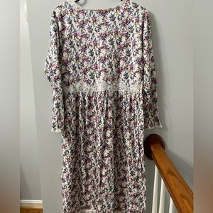 Victoria's Secret Floral Cotton vintage night gown- Soft Pink and Blue